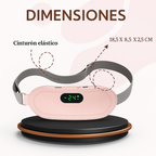 Cinturón de calor y masaje para dolor menstrual
