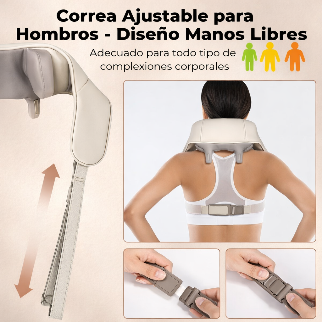 Masajeador Inalámbrico Cuello & Hombros 6D MultiRelief
