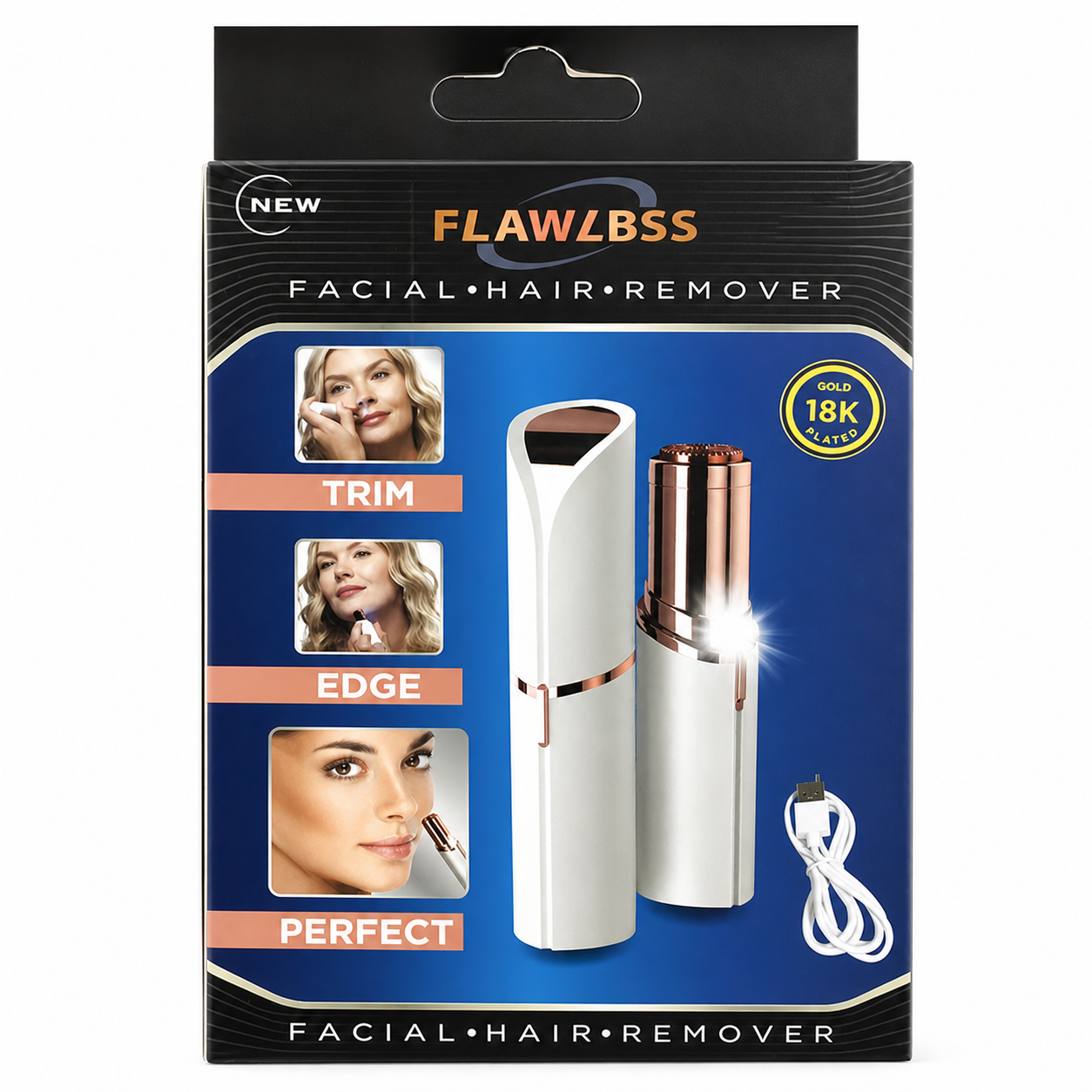 Flawlbss™ | Depiladora Facial Recargable