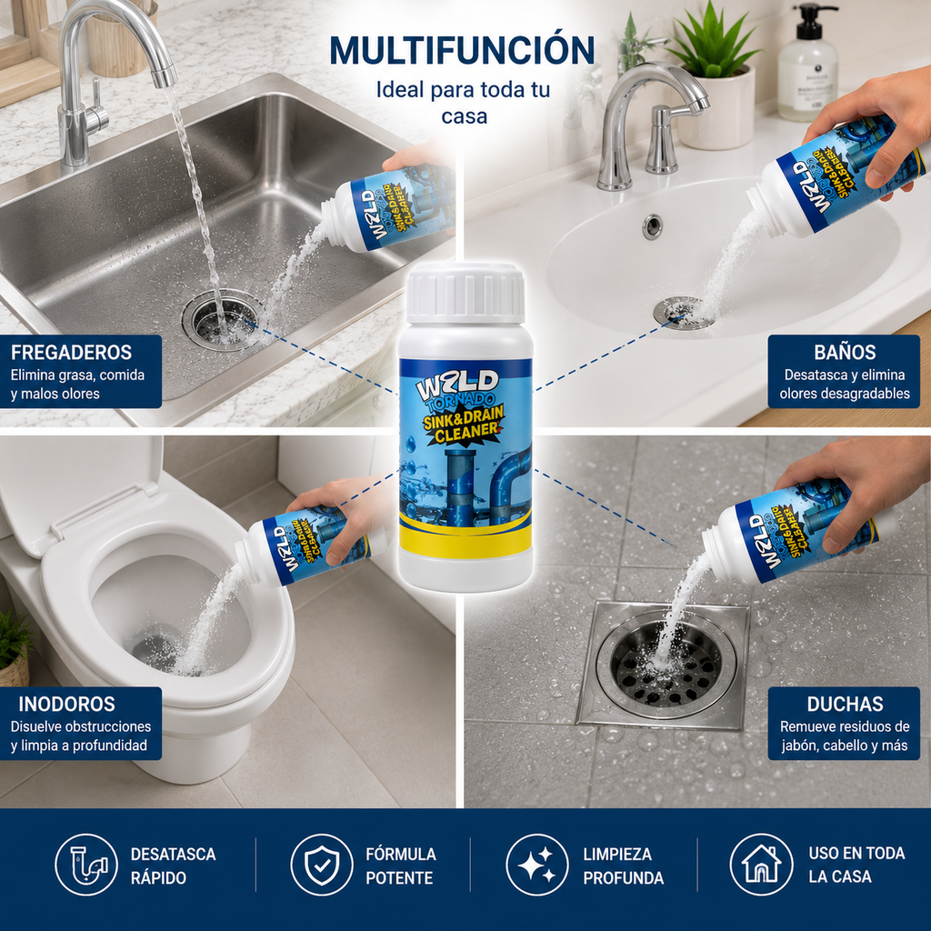 Wild Tornado™ Destapador de Cañerías (2x1)
